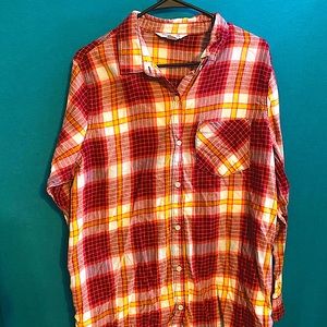 XL red and yellow plaid